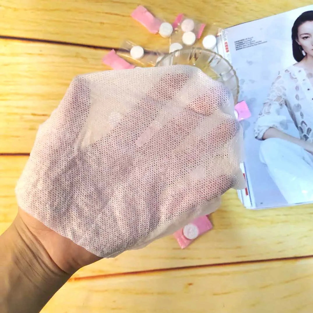 Serviettes Compressées Jetables 50 Pièces - Idéales pour Voyage, Camping, et BBQ