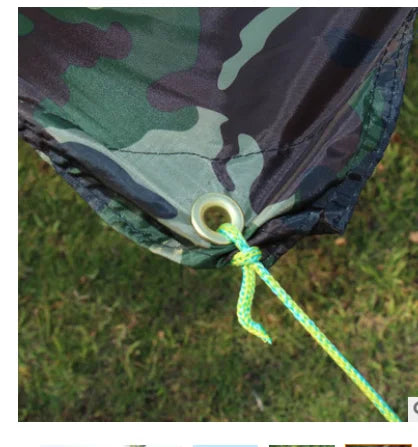 bache-Abri de Camping Étanche Camouflage – Tarp Léger pour Aventures en Plein Air