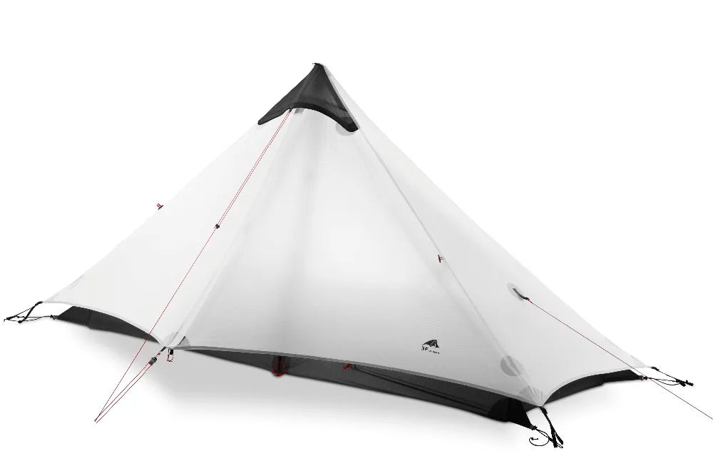 Tente Ultralégère FLAME'S CREED Lanshan 1 Personne - Tente de Trekking 3 Saisons en Silnylon 15D