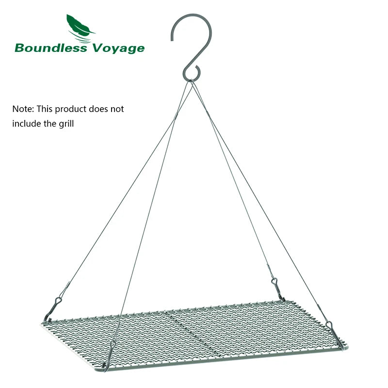 Chaîne de Suspension en Acier Inoxydable 304 avec Crochet pour Camping