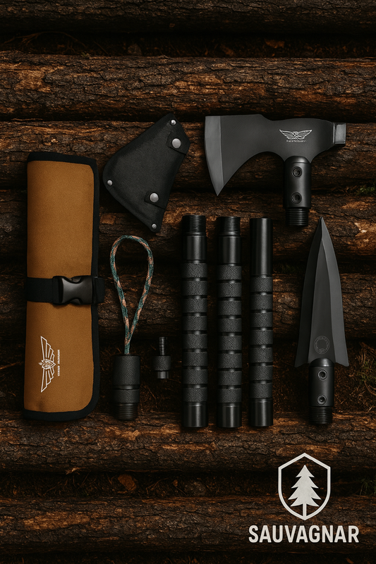 Outil Multifonction de Camping - Marteau, Hache et Pelle