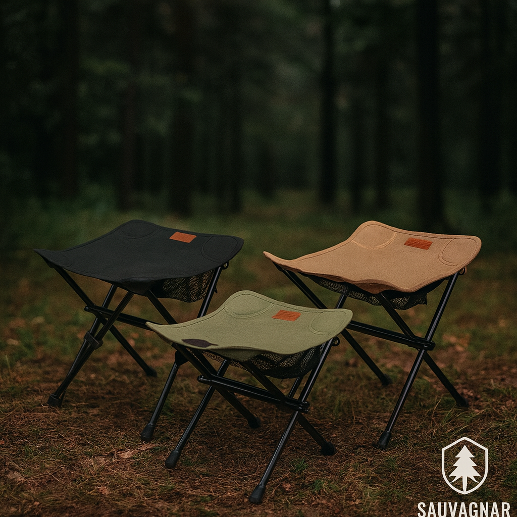 Tabouret Pliant Ultra-Léger PACOONE en Alliage d'Aluminium pour Camping et Pêche