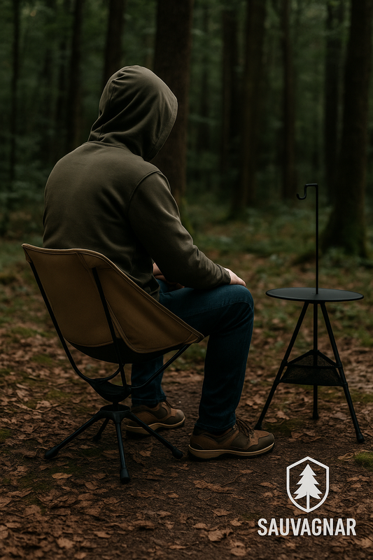 Chaise de Camping Pivotante et Détachable – Ultralégère, Pliable avec Sac de Transport