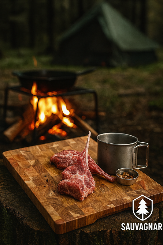 Planche à Découper en Bois d'Acacia - Double Face, Écologique et Résistante