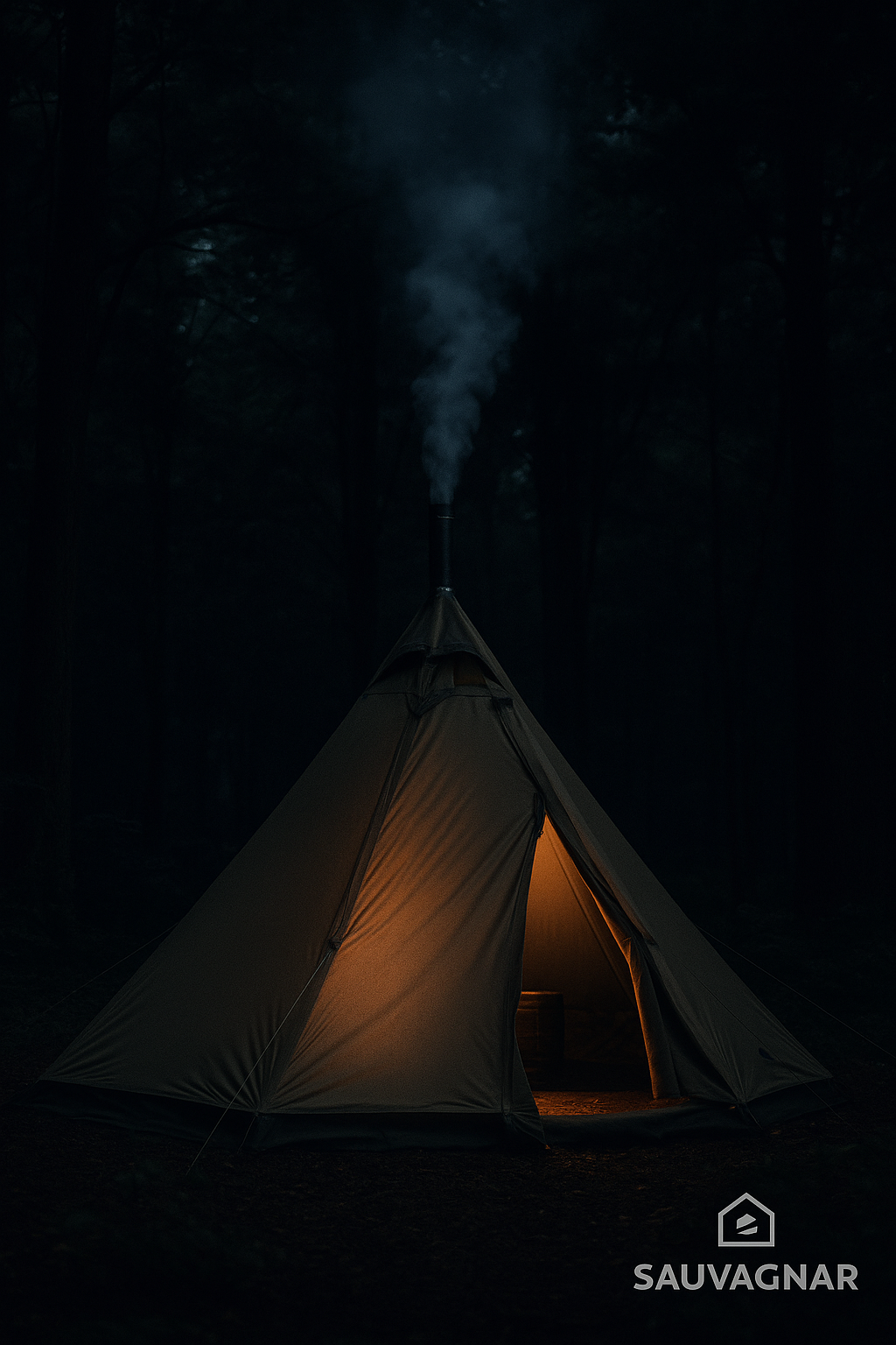 Tente Pyramide 3M pour Camping Extérieur - Imperméable, Coupe-Vent, Respirante, Convient à Toutes les Saisons