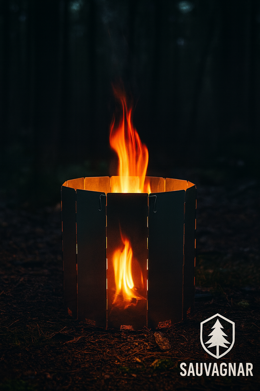 Paravent pour Réchaud de Camping en Aluminium - Protection Contre le Vent pour Cuisson en Plein Air