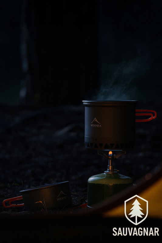 Ensemble de Cuisine de Camping Widesea 1.3L & 2.3L - Ustensiles de Cuisine Extérieurs pour Voyageurs