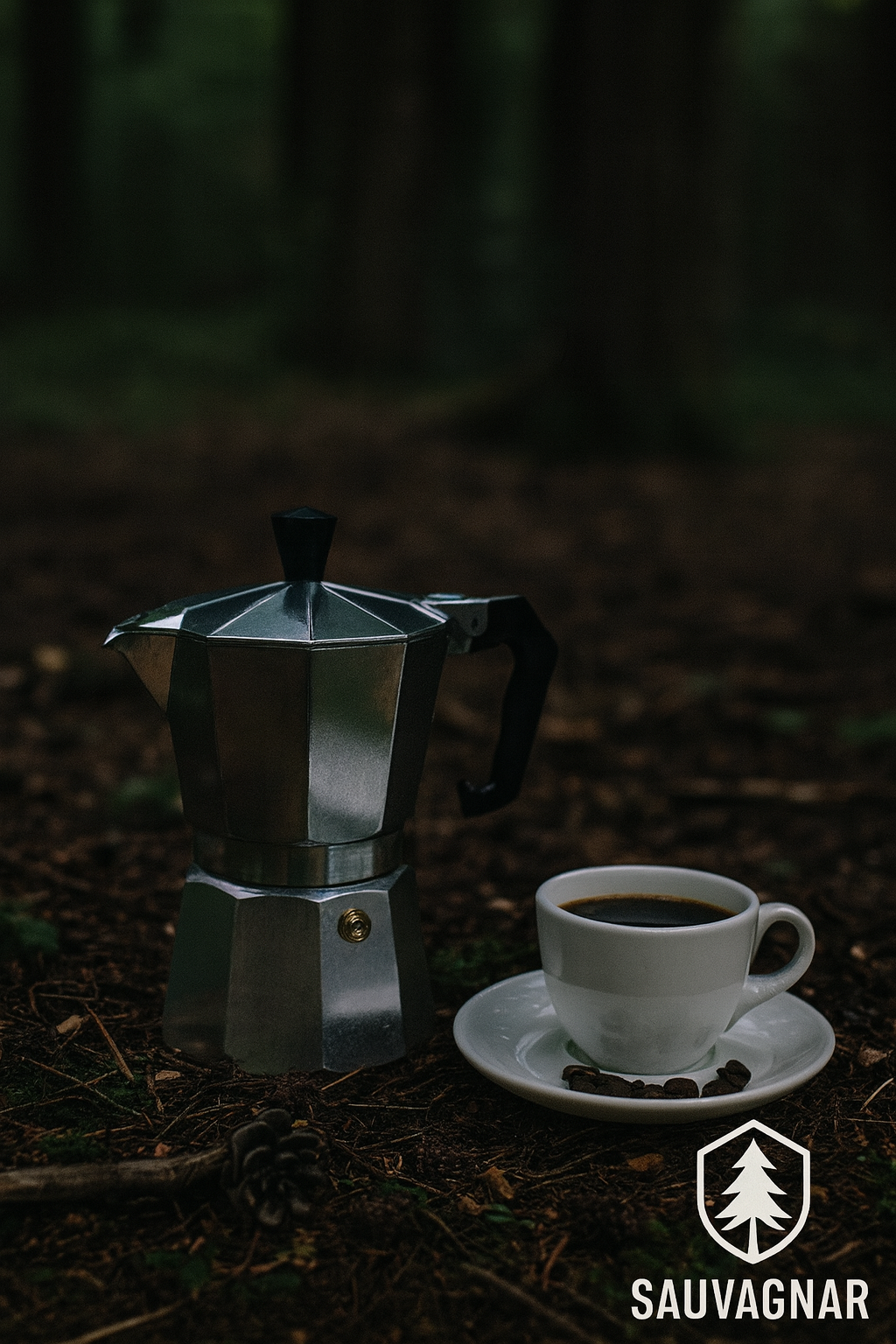 Bouilloire à Café en Aluminium de Style Italien pour Camping et Randonnée