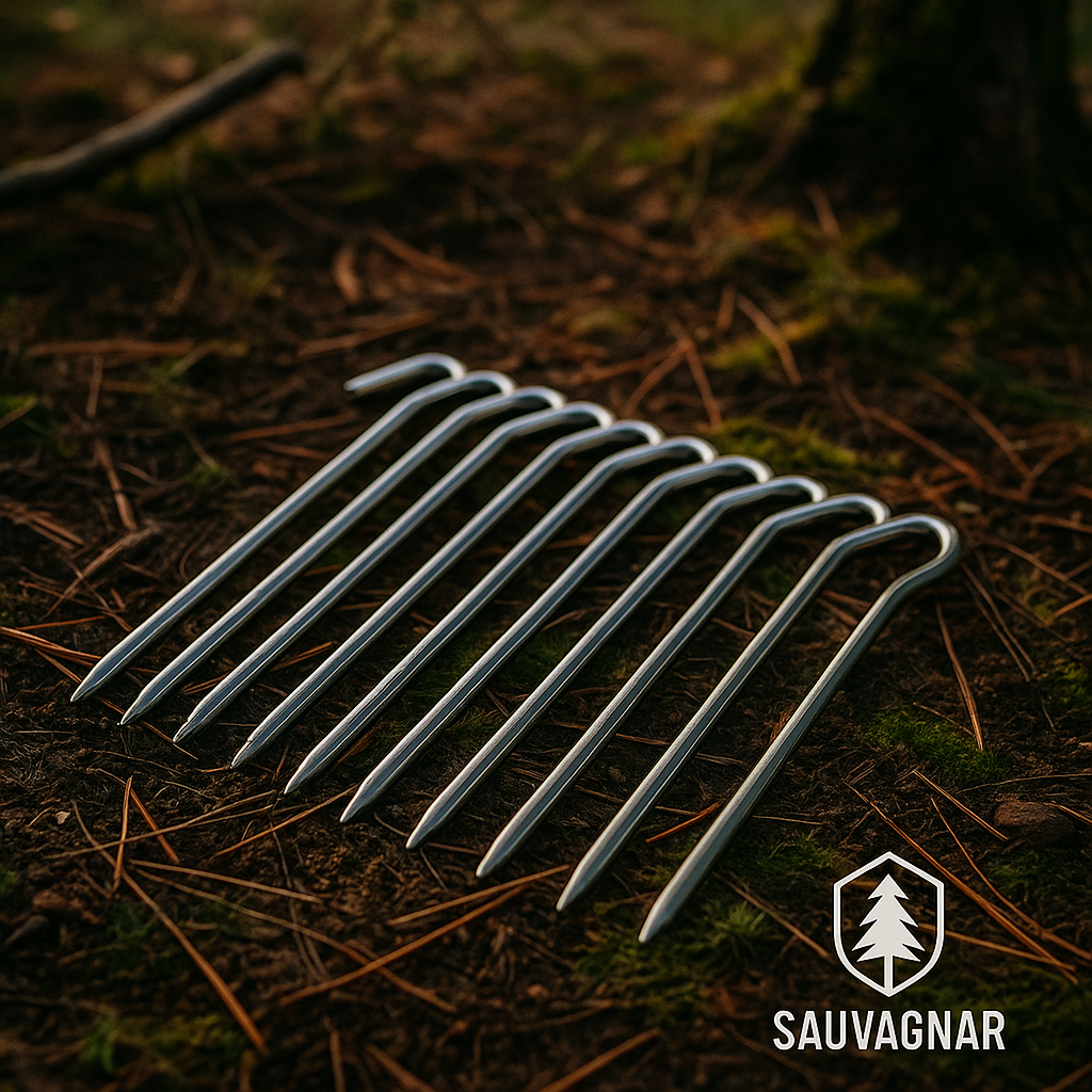 10 Piquets de Tente en Aluminium - et Légers pour Camping et Randonnée