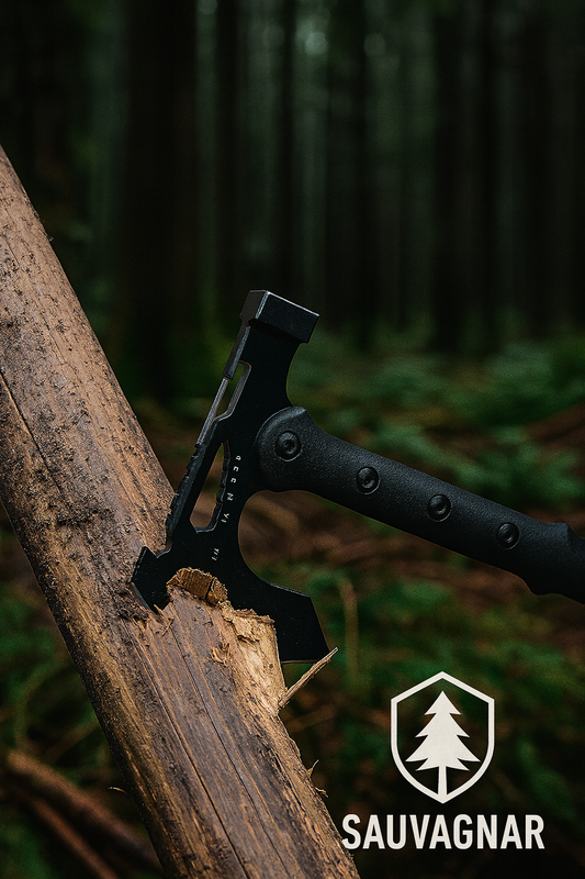 Hache Multifonctionnelle pour Camping et Survie - Idéale pour Couper du Bois et la Défense