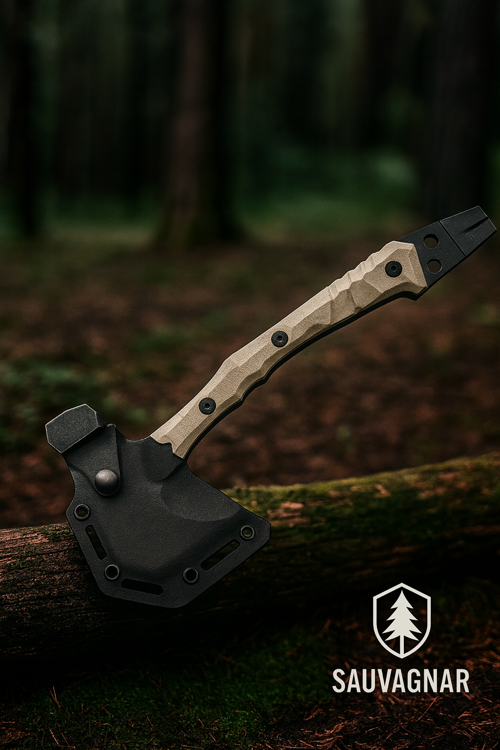 HX OUTDOORS FT-02 Hache Tactique d'Ingénieur pour Camping et Chasse