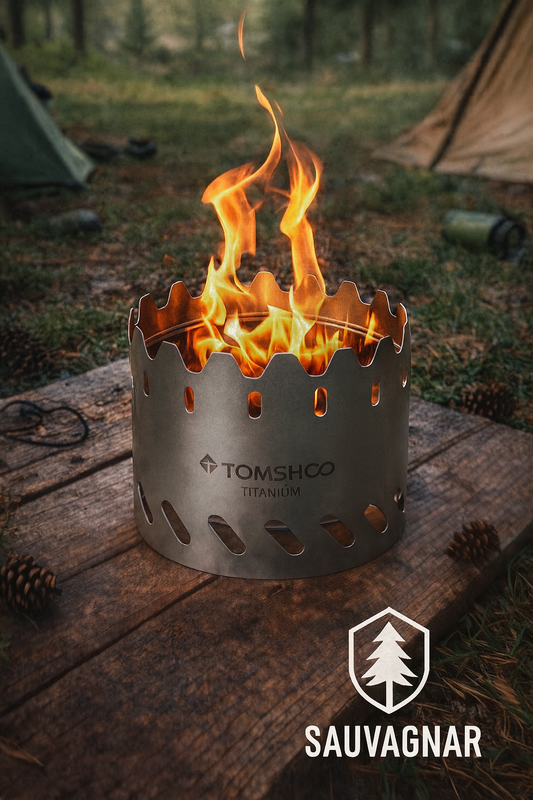 Pare-vent en Titane pour Réchaud de Camping – Ultraléger et Durable