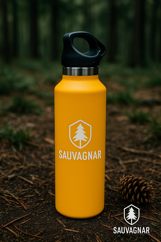 Thermos Inox REVOMAX 950 ml – Bouteille Isotherme Sans Vissage, Étanche et Grande Capacité