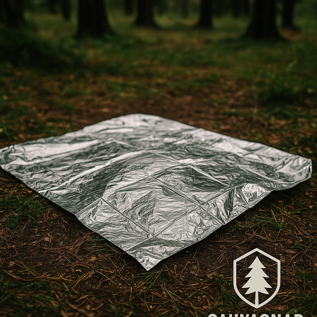 Couverture de Survie Bicolore Or-Argent - Protection Thermique et Imperméable pour Premiers Secours