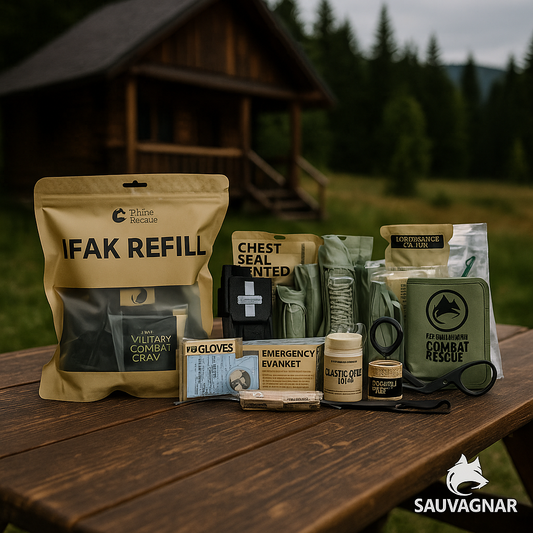 Kit de Survie Rhino Rescue – Trousse de Premiers Secours Tactique pour Urgences Extérieures