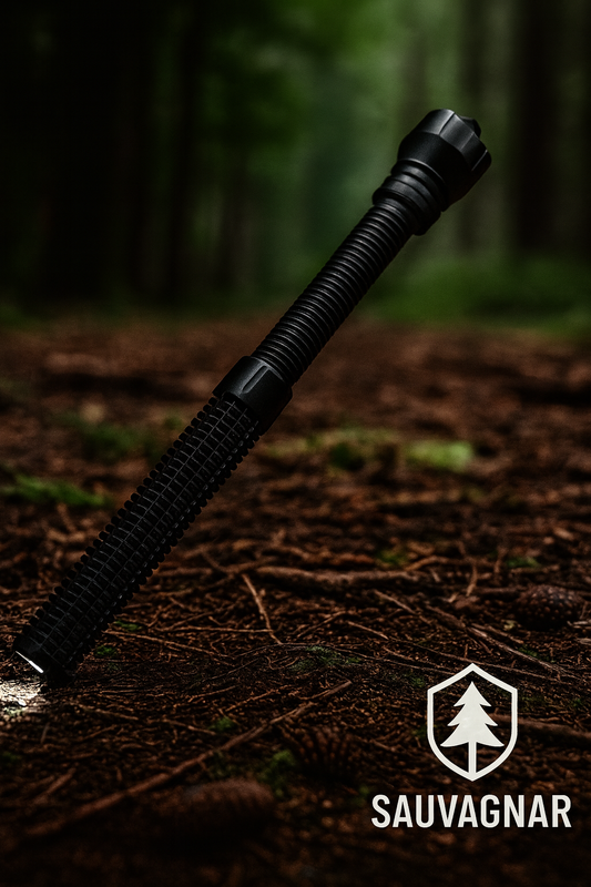 Lampe Torche Télescopique Wolf Tooth – Robuste et Multifonctionnelle pour Défense et Sécurité