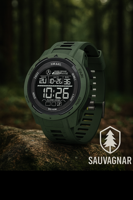 Montre Sport Homme SMAEL 8105 – Digital LED Étanche 50M avec Chronomètre