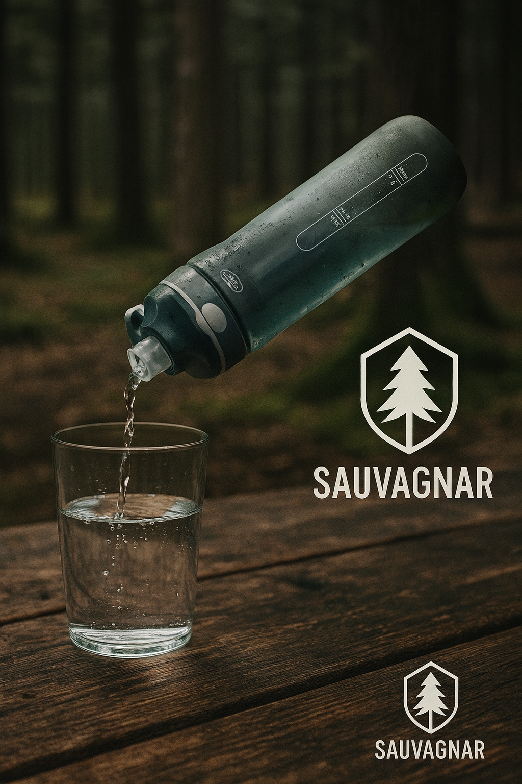 Gourde Filtrante 750ml pour Survie en Plein Air - Purification d'Eau d'Urgence