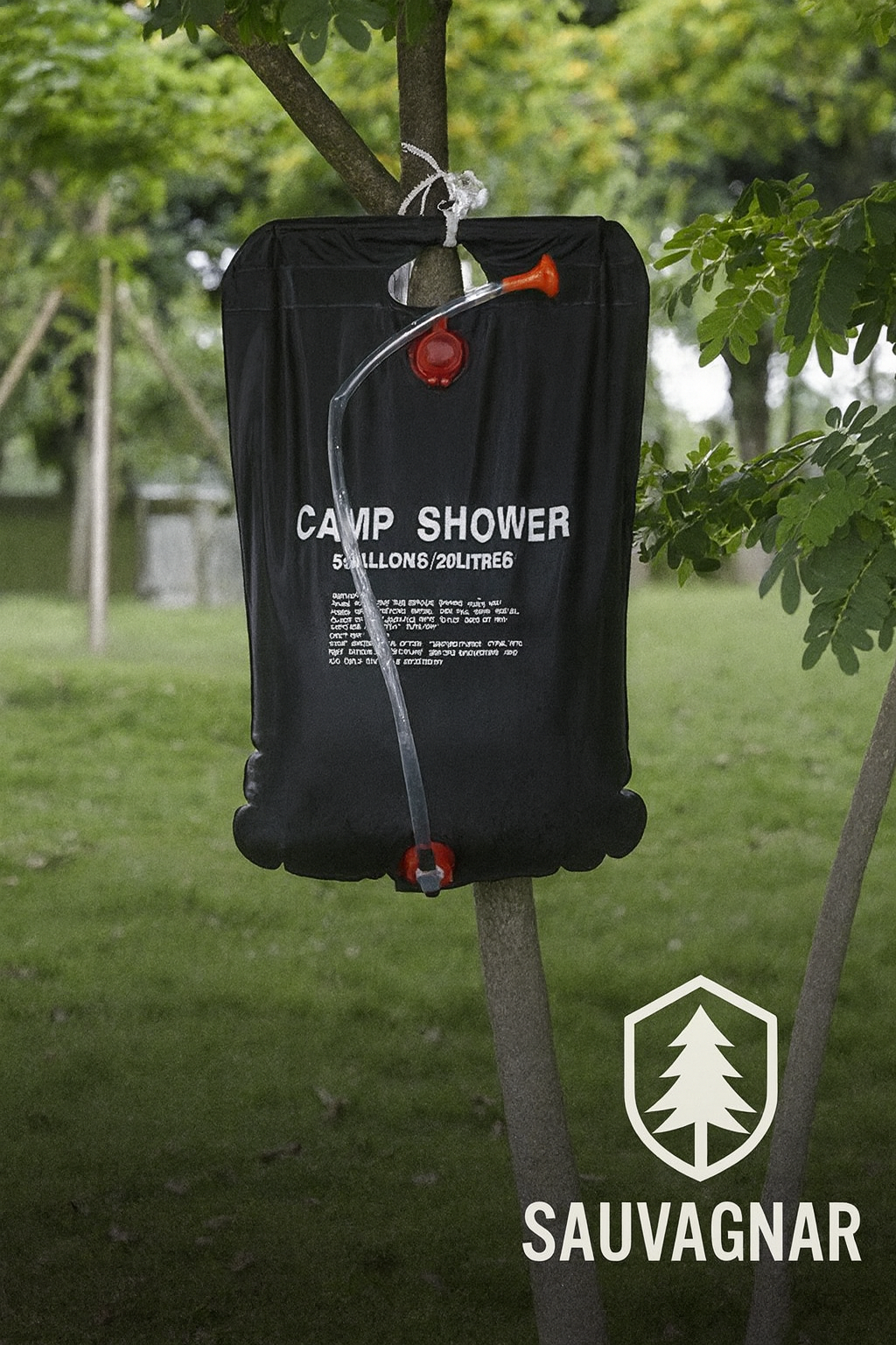 Douche Solaire Pliable 20L - Sac Chauffant pour Camping et Activités Outdoor