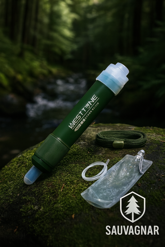 Mini Filtre à Eau de Camping - Purification et Survie en Extérieur