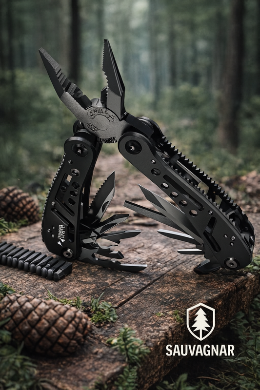 Pince Multifonction 24-en-1 - Outil Polyvalent pour Camping, Chasse et Survie