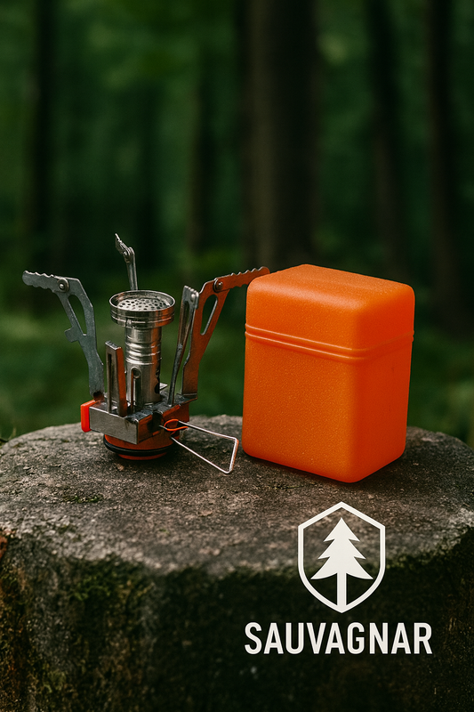 Réchaud de Camping Portable en Alliage d'Aluminium – Ultra Léger pour Randonnée et Pique-nique