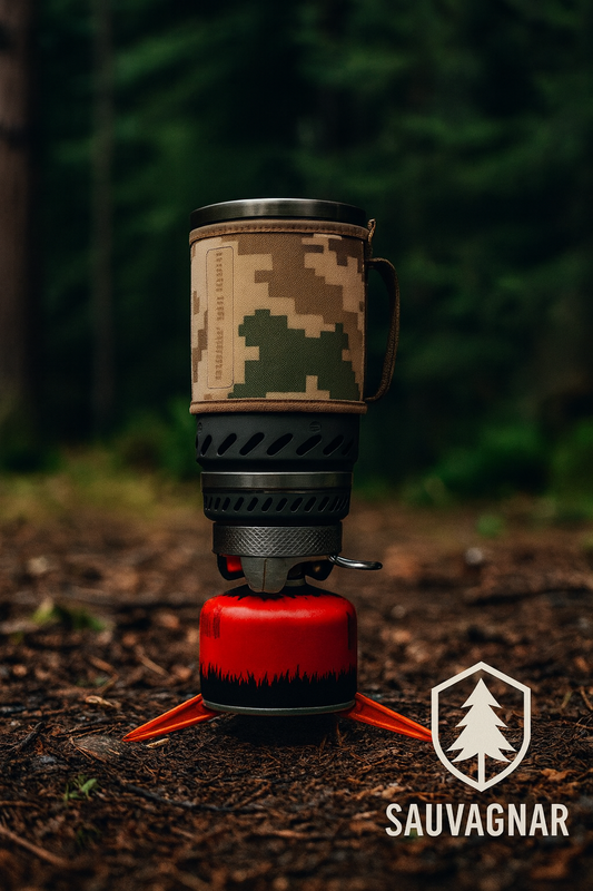 Réchaud Portable de Camping 1.4L – Système Compact à Gaz Propane et Trépied Inclus