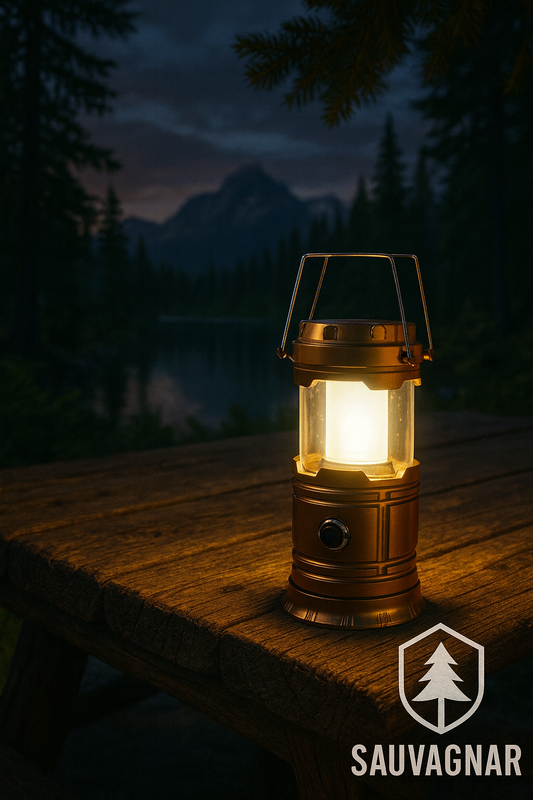 Lanterne Solaire Rechargeable - Lampe Portable Multifonction pour Camping et Urgences