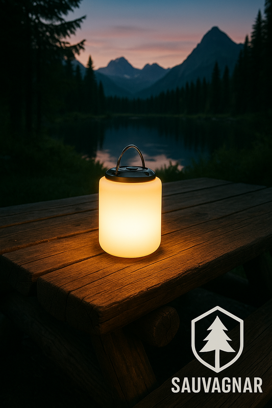 Lampe de Camping Rechargeable LED – Lanterne Flashlight Étanche 3000K Lumière Chaude