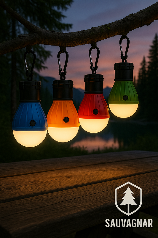 Lanterne de Camping LED Portable - Éclairage Multicolore Étanche pour Activités Extérieures