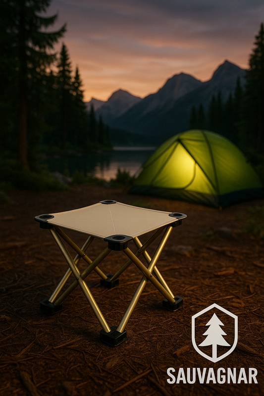 Tabouret Pliant Portable WEST TUNE - Idéal pour Camping et Pique-nique