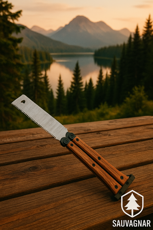 Scie Pliante en Bois SK5 - Outil de Coupe Manuel Portable pour Jardin