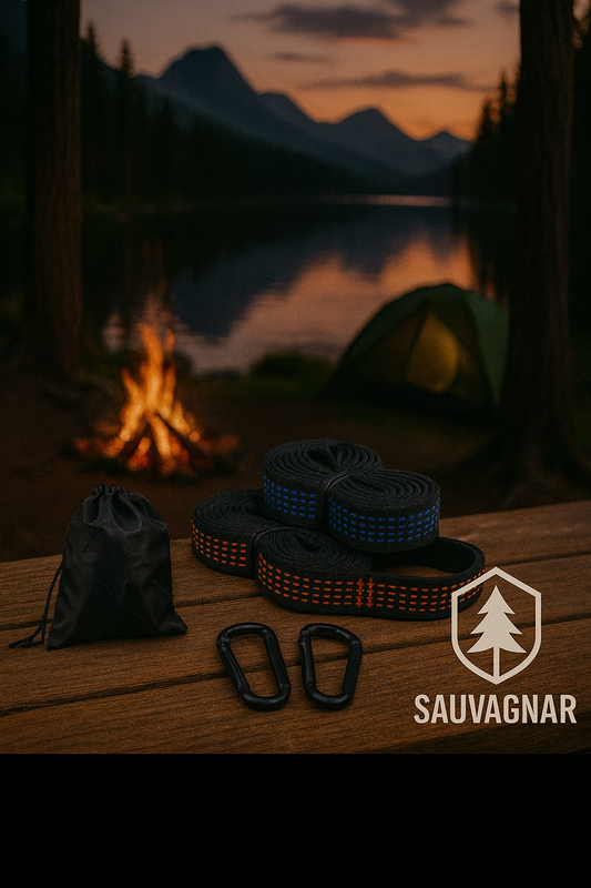 Sangles de Hamac Ultra-Résistantes en Polyester - Camping, Randonnée et Outdoor