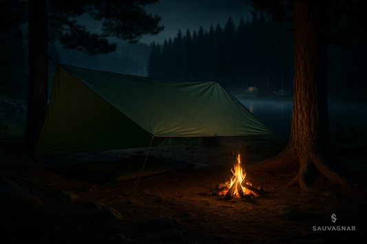 Bâche Ultralégère FLAME'S CREED - Abri Solaire MINI pour Camping, Imperméabilité 3000mm