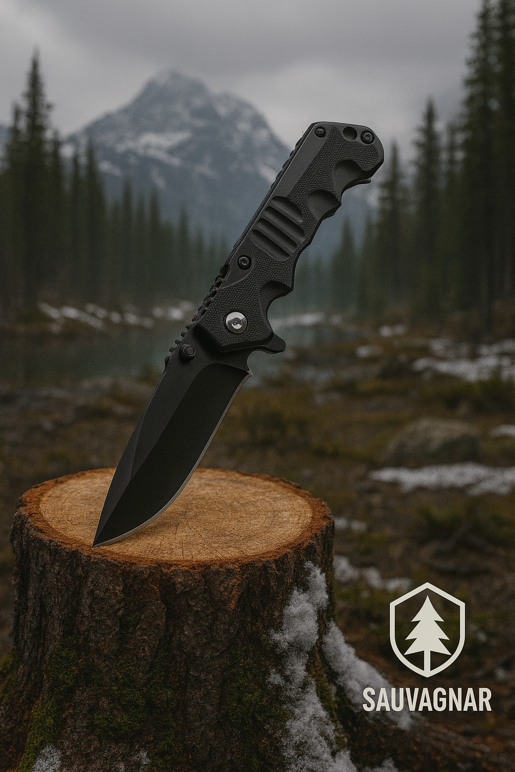 Couteau Pliant Tactique en Acier Inoxydable EQZ - Outdoor et Chasse, Durable et Tranchant