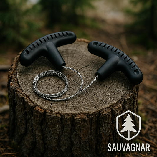 Scie à Chaîne en Acier Portable pour Camping et Survie - Outil Manuel de Coupe d'Urgence