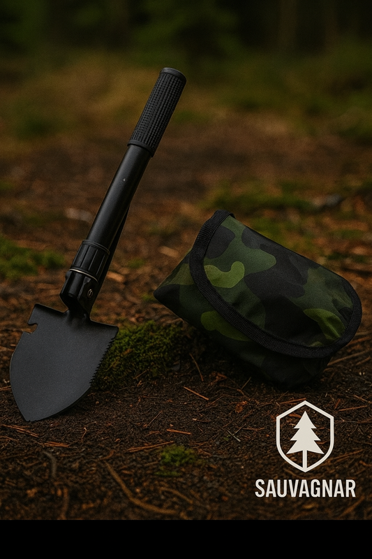 Pelle Multifonction Pliable Militaire - Camping, Randonnée, Véhicule, Pêche