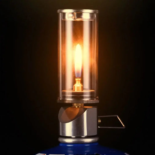 Lampe de Camping à Gaz BRS Dreamlike, Éclairage à Effet Bougie, Résistante au Vent