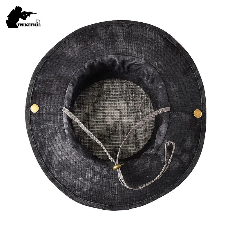 Chapeau de Seau Camouflage Boonie - Protection Solaire pour Pêche, Chasse et Randonnée