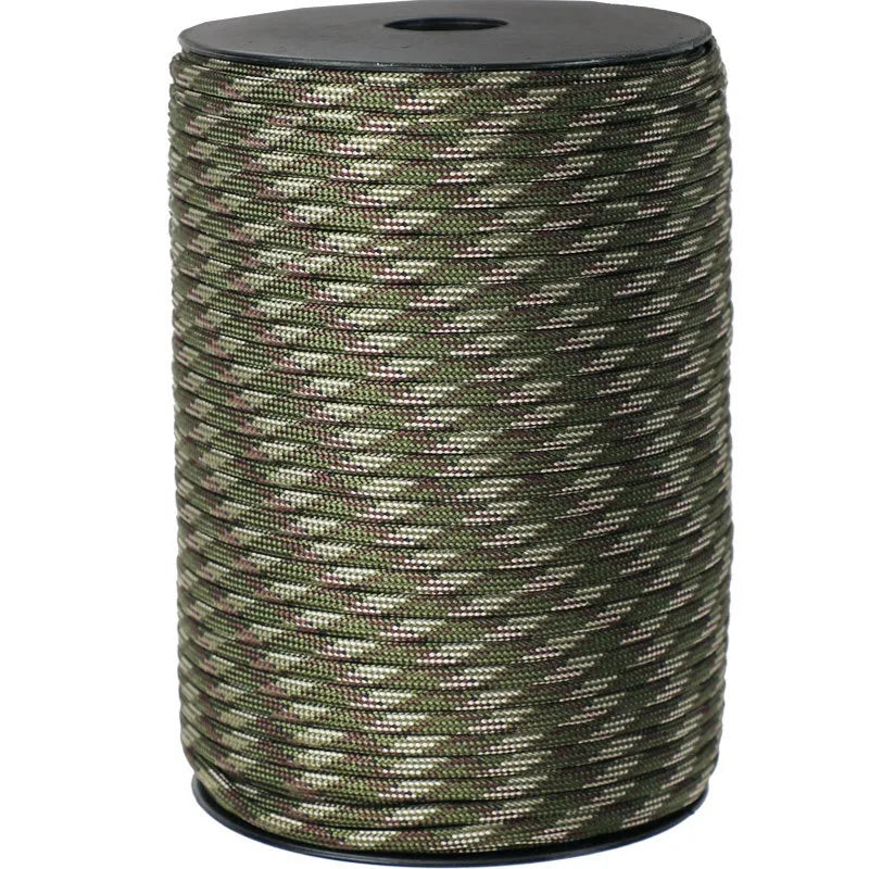 Corde Paracord 9 Brins - 100M 4mm pour Survie, Camping et Randonnée