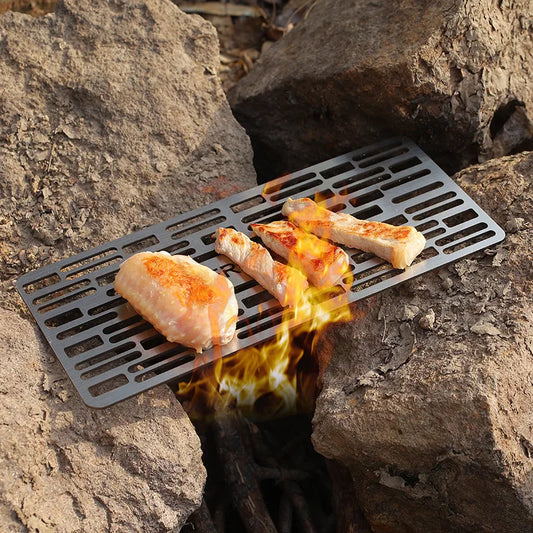 Plaque de Barbecue Portable en Acier Inoxydable 304 pour Camping