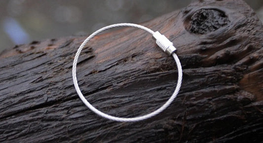Porte-clés Multifonction en Acier Inoxydable 304 - Corde en Fil d'Acier pour Camping et Randonnée