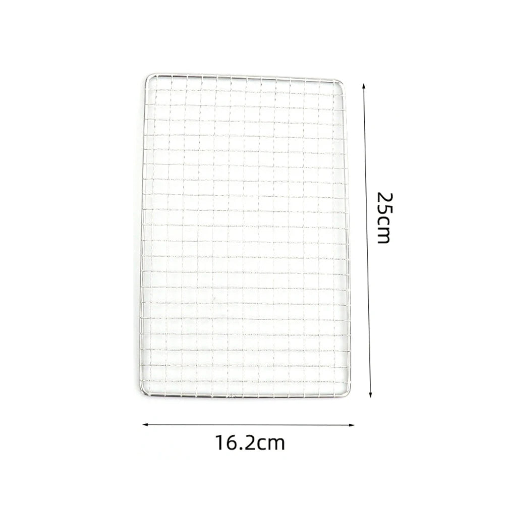 Grille de Cuisson pour Camping en Acier Inoxydable - Accessoire BBQ pour Feu de Camp