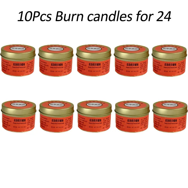 Bougie de Survie Extérieure Étanche et Antivent 24 Heures