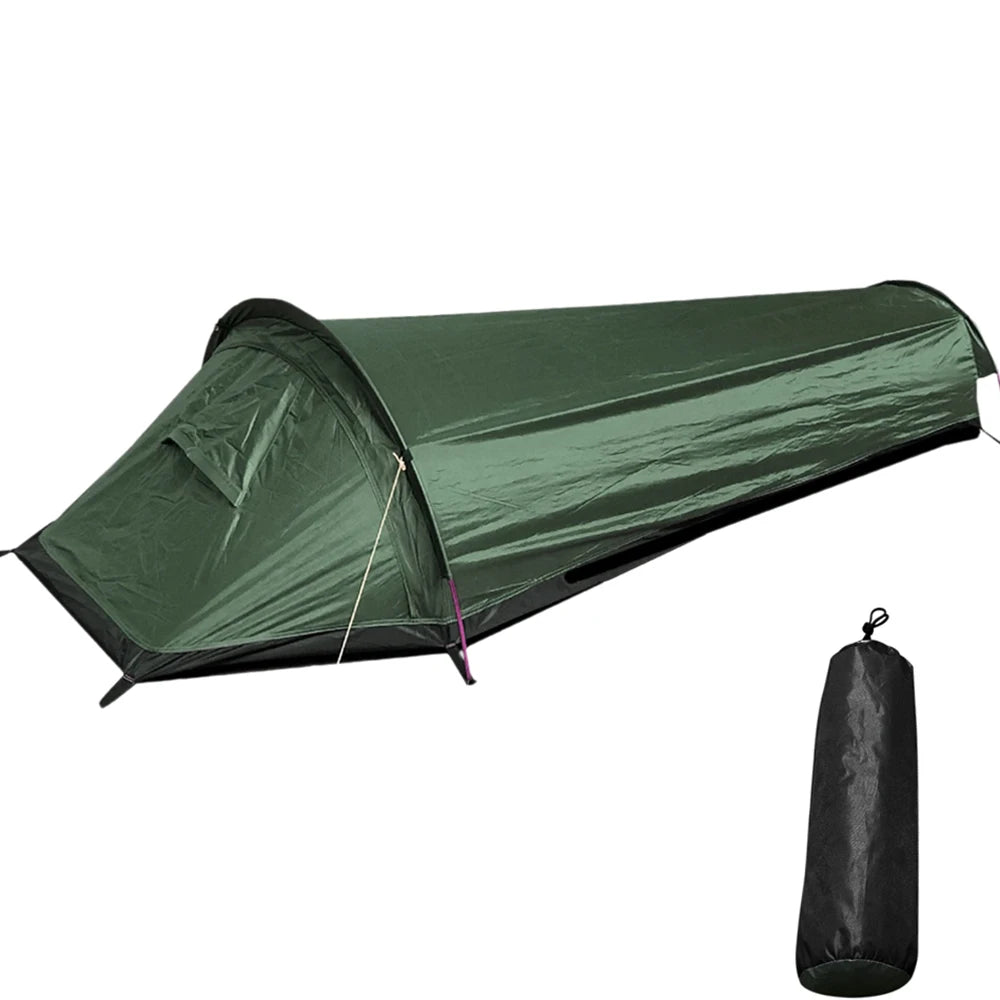 Tente Sac de Couchage Ultra-Légère – Abri 1 Personne Waterproof pour Bivouac & Survie