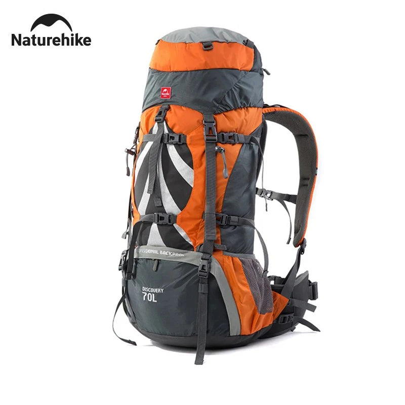 Sac à Dos de Camping Naturehike 70L - Grande Capacité Ergonomique avec Housse de Pluie
