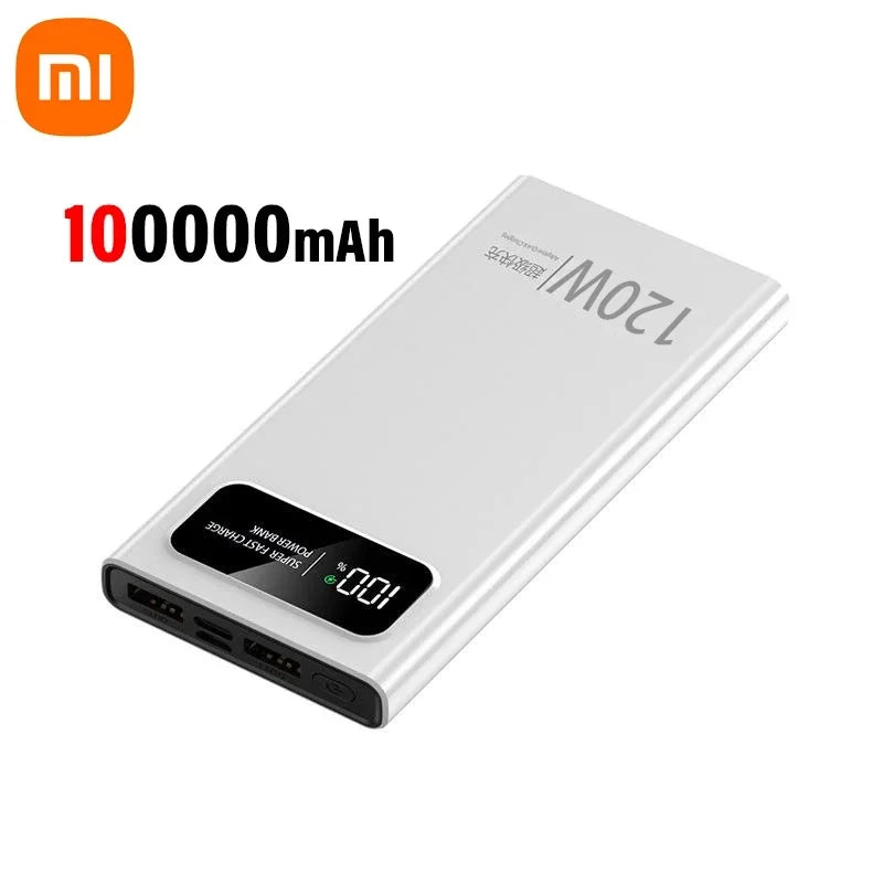Batterie externe Xiaomi 200000mAh 120W - Charge Ultra-Rapide pour iPhone, Samsung, Huawei