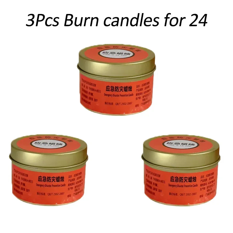 Bougie de Survie Extérieure Étanche et Antivent 24 Heures