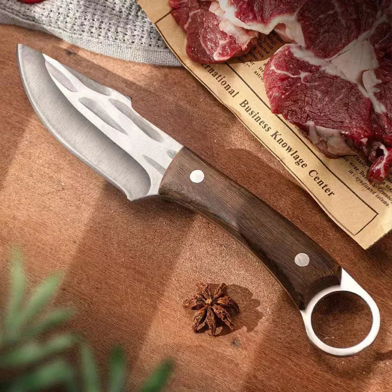 Couteau de Désossage Forgé Main en Acier Inoxydable – Couteau Polyvalent Cuisine & Barbecue