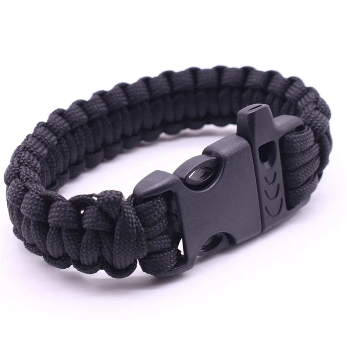 Bracelet de Survie Multifonction – Corde Parachute à 7 Brins avec Sifflet d'Urgence
